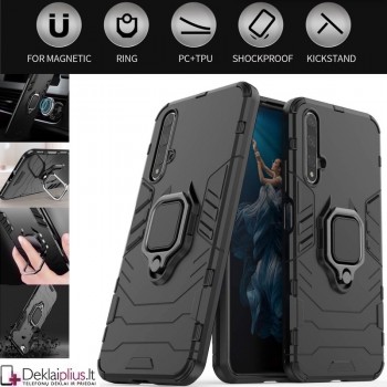 Sustiprintas dėklas 4in1 - juodas (Huawei Honor 20/Nova 5T) Sustiprintas dėklas 4in1 - juodas (Huawei Honor 20/Nova 5T)